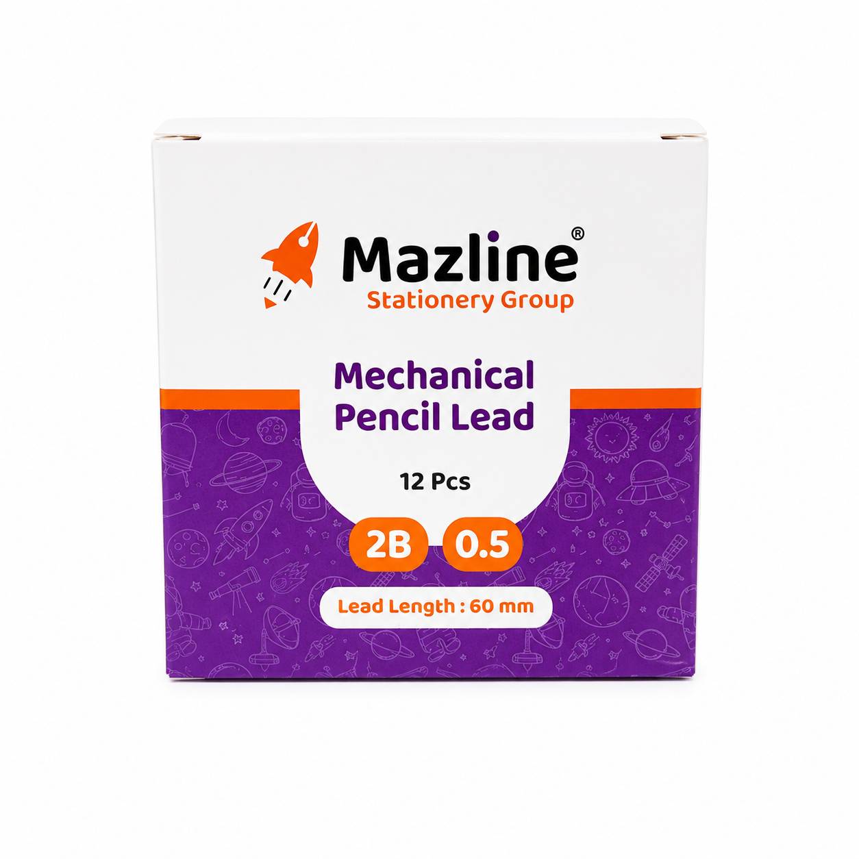 مغز مداد نوکی 0.5 2B (20 مغزی نوک اتود - 60 میلیمتری)
