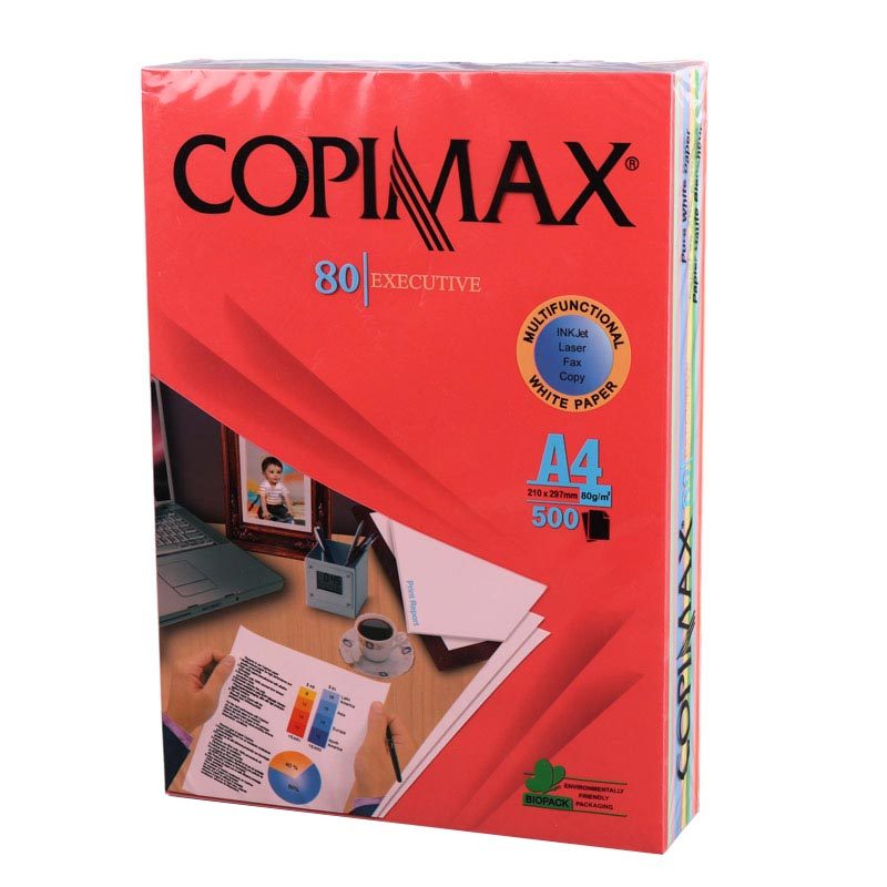 کاغذ A4 کپی مکس 10 رنگ 80 گرم