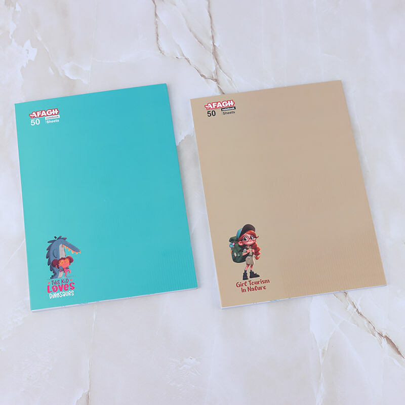 دفتر 50 برگ طرح کلاسیک آفاق کد 03