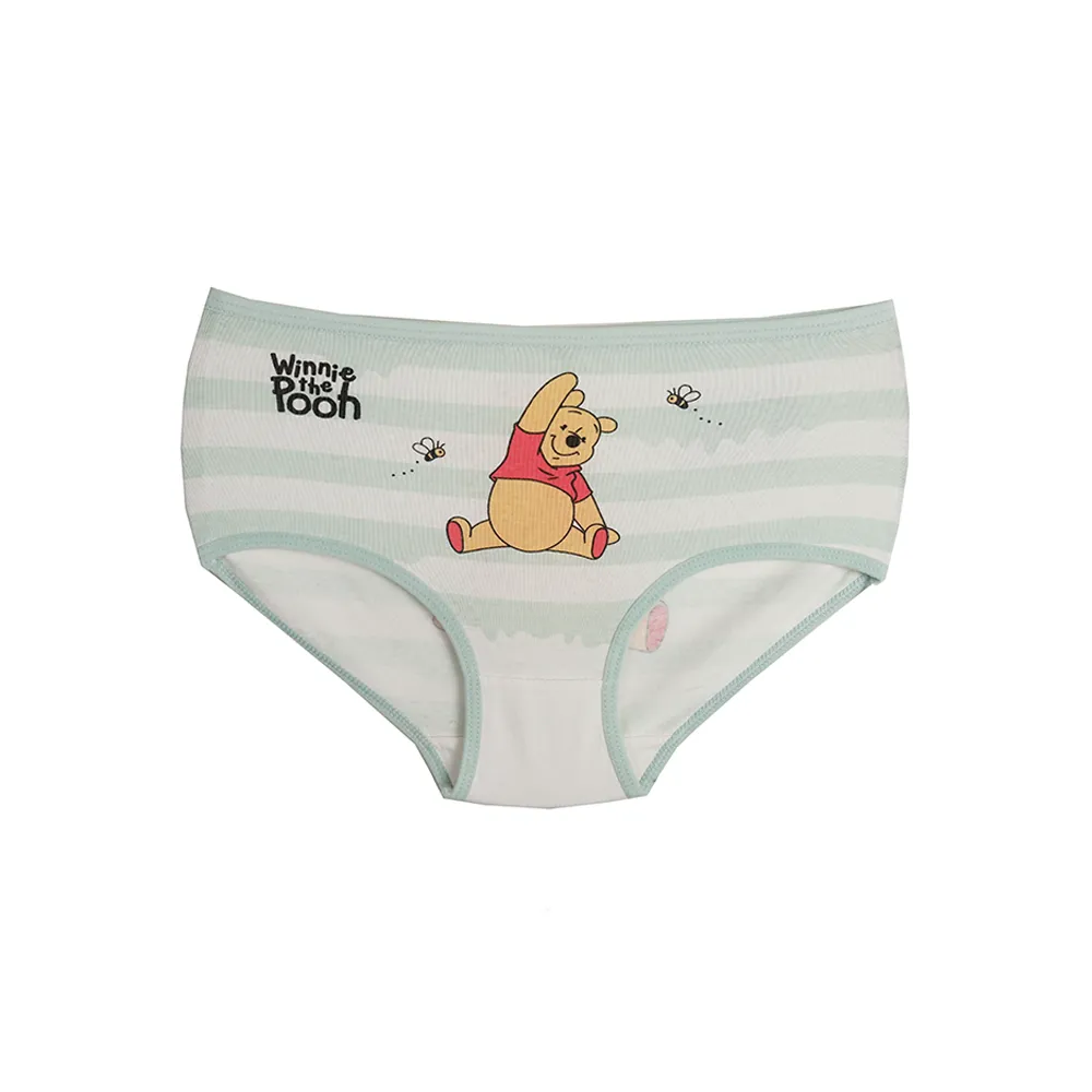 شورت دخترانه اسلیپ چاپی طرح راه راه و پو POOH سایز فری