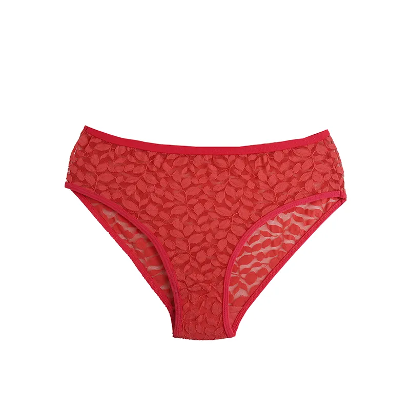 شورت اسلیپ زنانه گیپور طرح برگ سایز XL و XXL