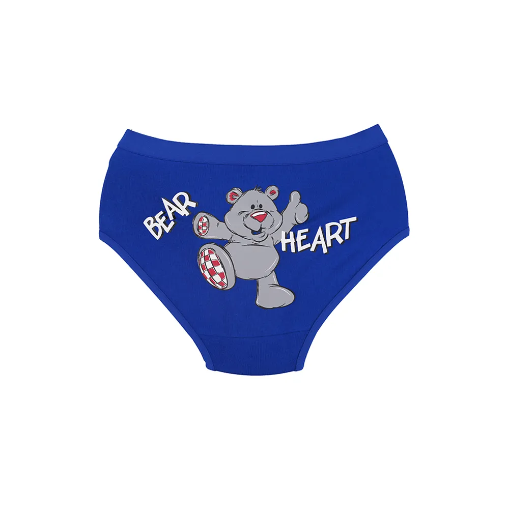 شورت زنانه اسلیپ نخی کش پهن طرح Bear Heart سایز XL بانوسا