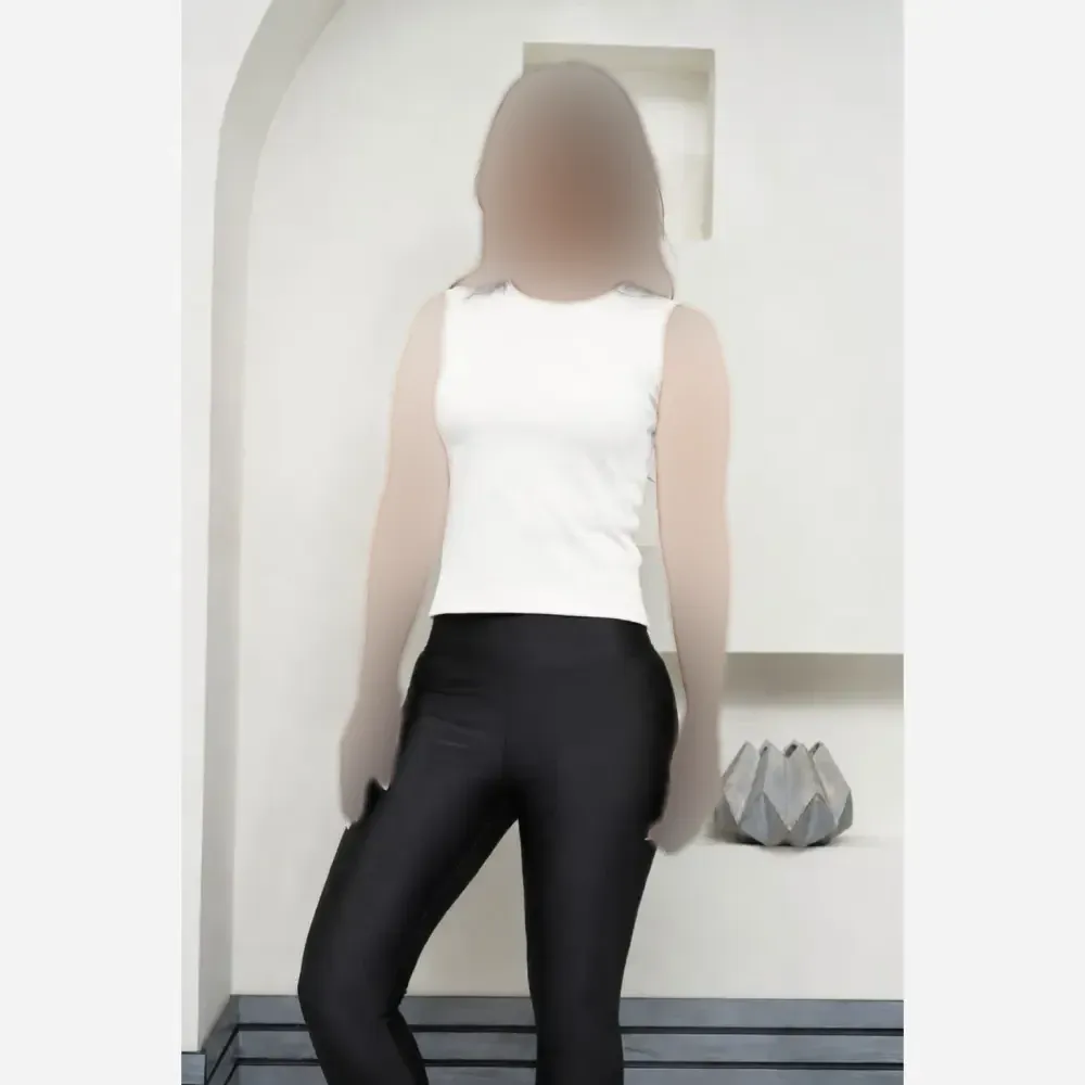 تاپ زنانه کبریتی پنبه بیسیک مشکی