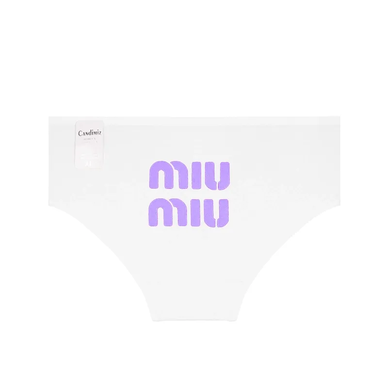 شورت زنانه اسلیپ نخی پشت چاپی Miu Miu سایز 3XL برند کندیمیز