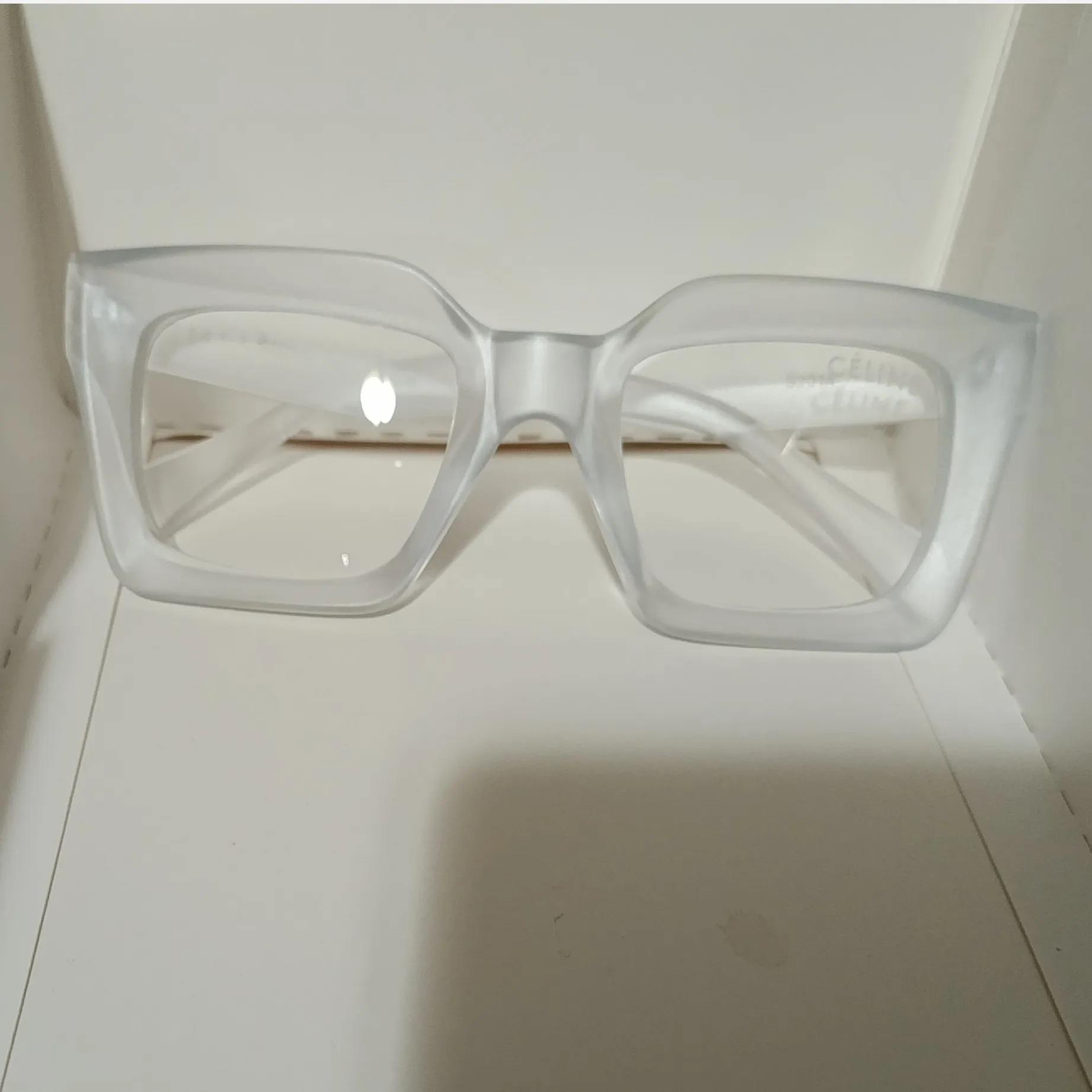 عینک بلوکات سلین فریم مستطیلی شفاف شیشه بی رنگ UV400