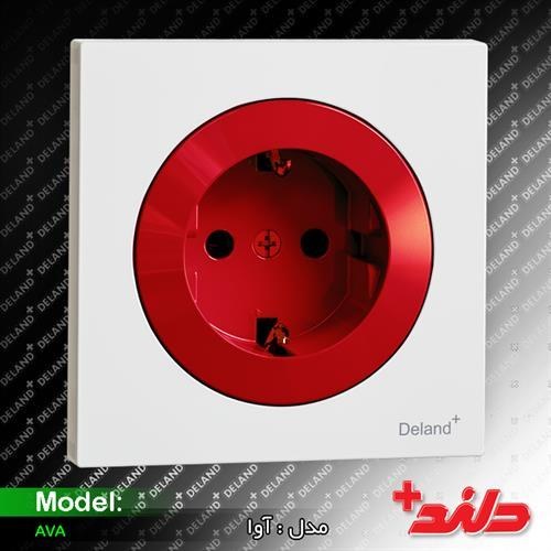 کلید و پریز دلند مدل آوا سفید اقتصادی