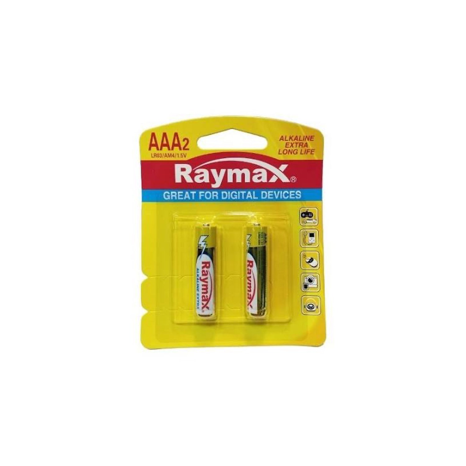 باتری نیم قلمی آلکالاین Raymax بسته دوتایی