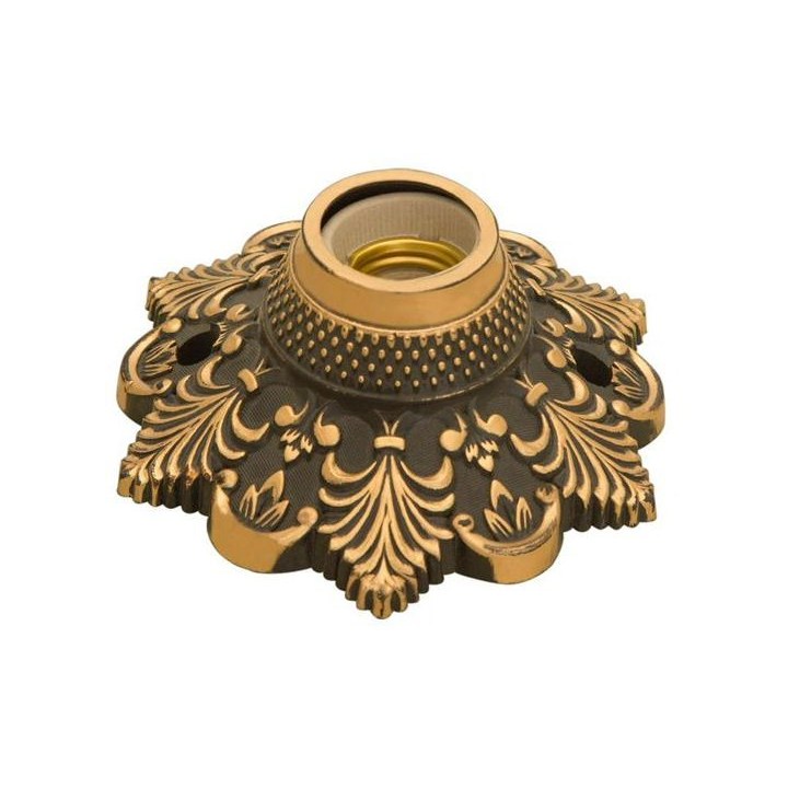 سرپیچ سقفی خورشیدی طرح چیچک رنگ مشکی مسی