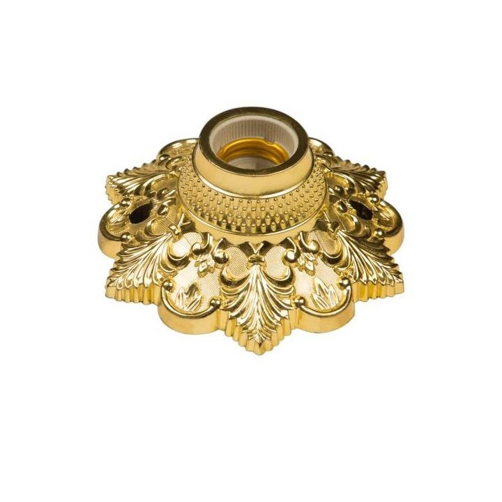 سرپیچ سقفی خورشیدی طرح چیچک رنگ طلاای