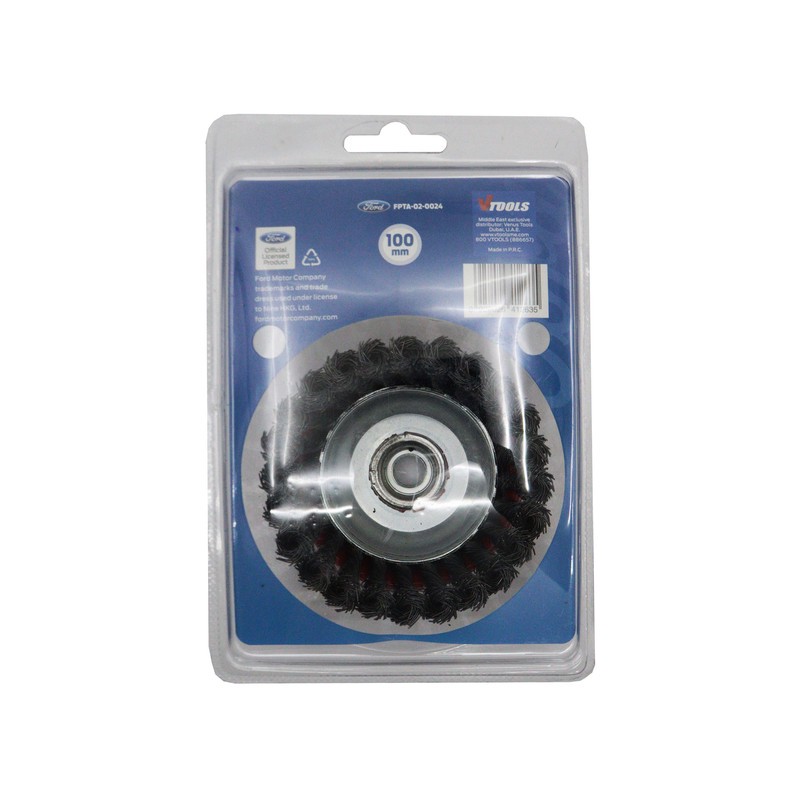 فرچه سیمی کاسه ای فورد مدل بافته کد YP-FPTA-02-0024-M14 100MM