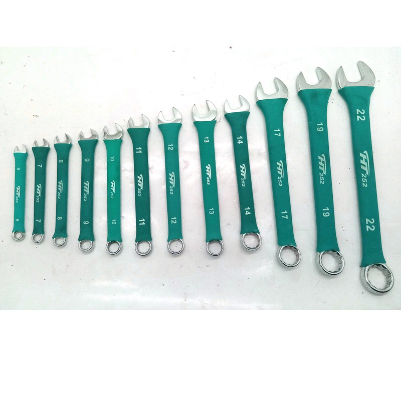 آچار یکسر تخت و یکسر رینگی اچ تی مدل 567 مجموعه 12 عددی