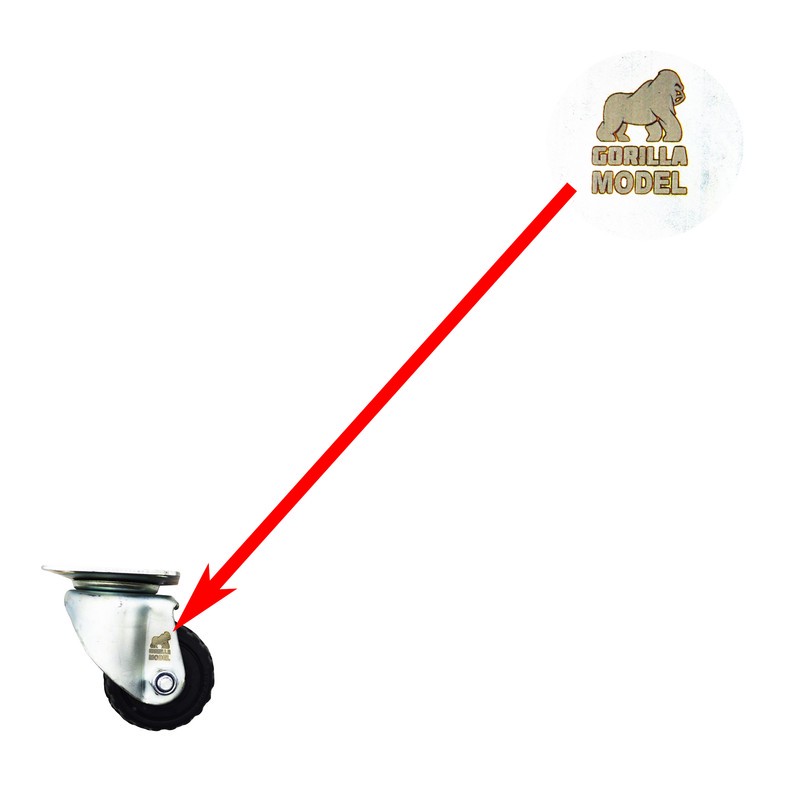چرخ کفی دار مدل گوریلا کد YP-GARDAN-75 35MM