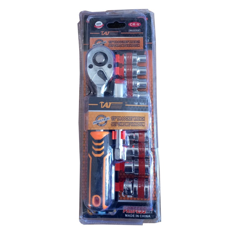 آچار بکس تات مدل T CRV12 مجموعه 12 عددی
