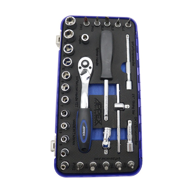 آچار بکس اپکس مدل YP-1 4DRIVE-APX-1530 مجموعه 30 عددی