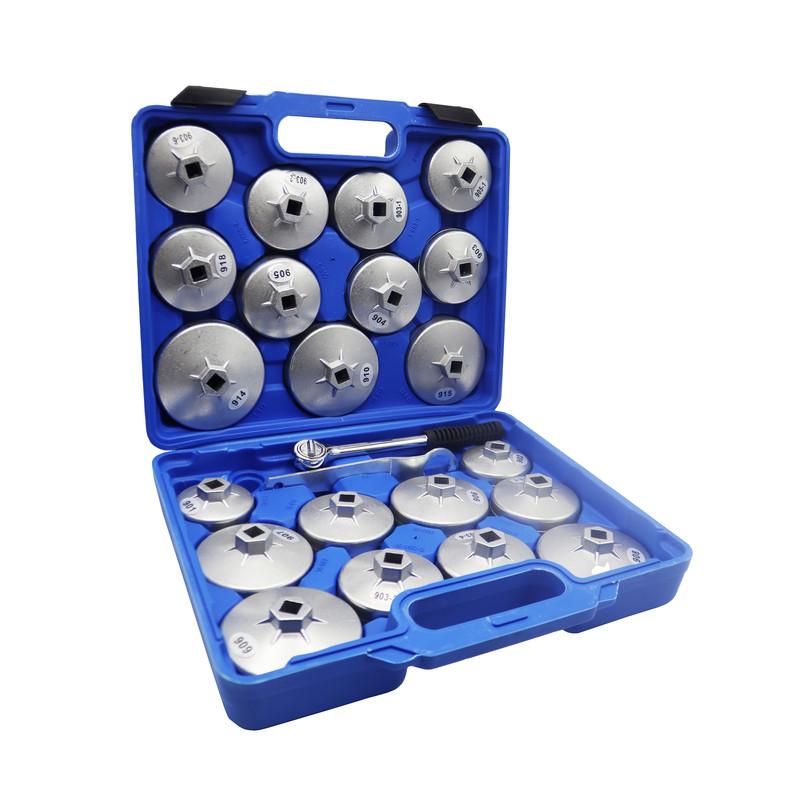آچار فیلتر روغن مدل کاسه ای کد YP-DRIVE12 مجموعه 23 عددی