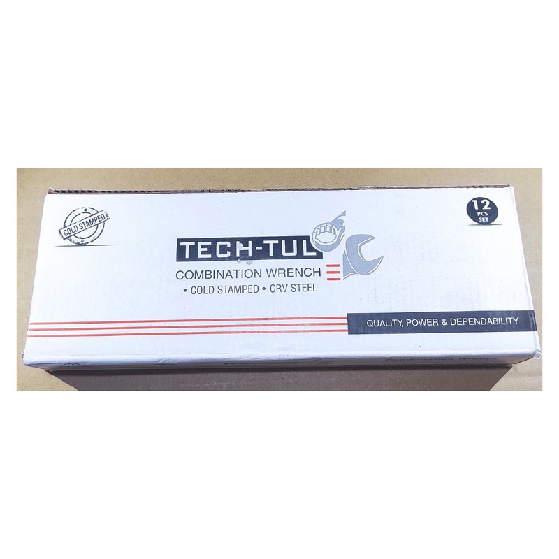 مجموعه 12 عددی آچار یکسر تخت و یکسر رینگی تچ تول مدل TECH-12