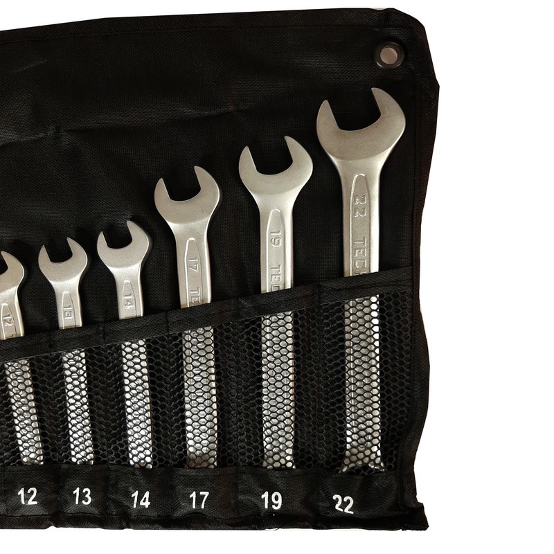 آچار یکسر تخت و یکسر رینگی تچ تول مدل TK-12 مجموعه 12 عددی