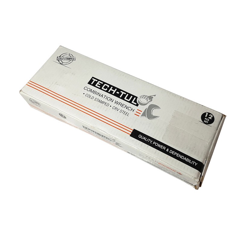 آچار یکسر تخت و یکسر رینگی تچ تول مدل TK-12 مجموعه 12 عددی