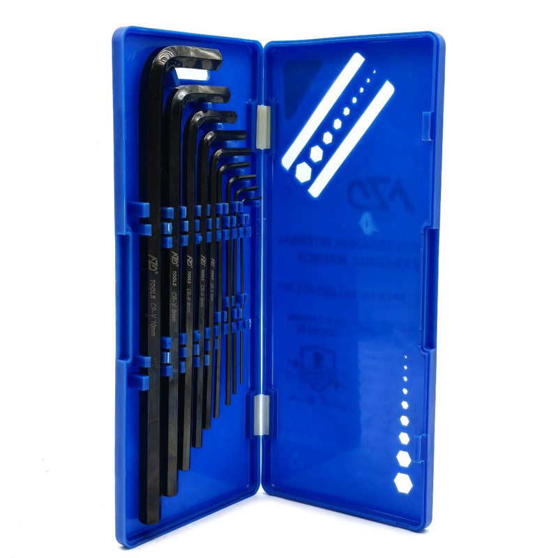 آچار آلن شش گوش راویکس مدل AZD-TOOLS-9PCS سایز 1.5الی 10 میلی متر مجموعه 9 عددی