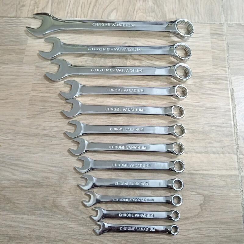 آچار یکسر تخت و یکسر رینگی هانتر مدل 22-6-2 مجموعه 12 عددی
