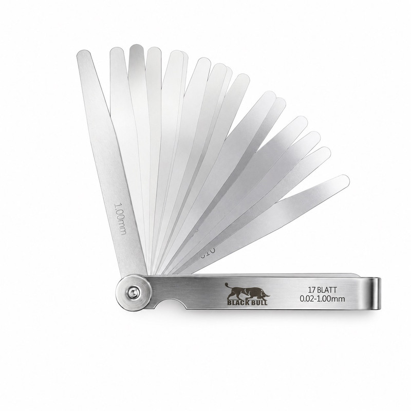 آچار فیلر بلک بول مدل YP-0.02-1.00mm 17BLATT مجموعه 17 عددی