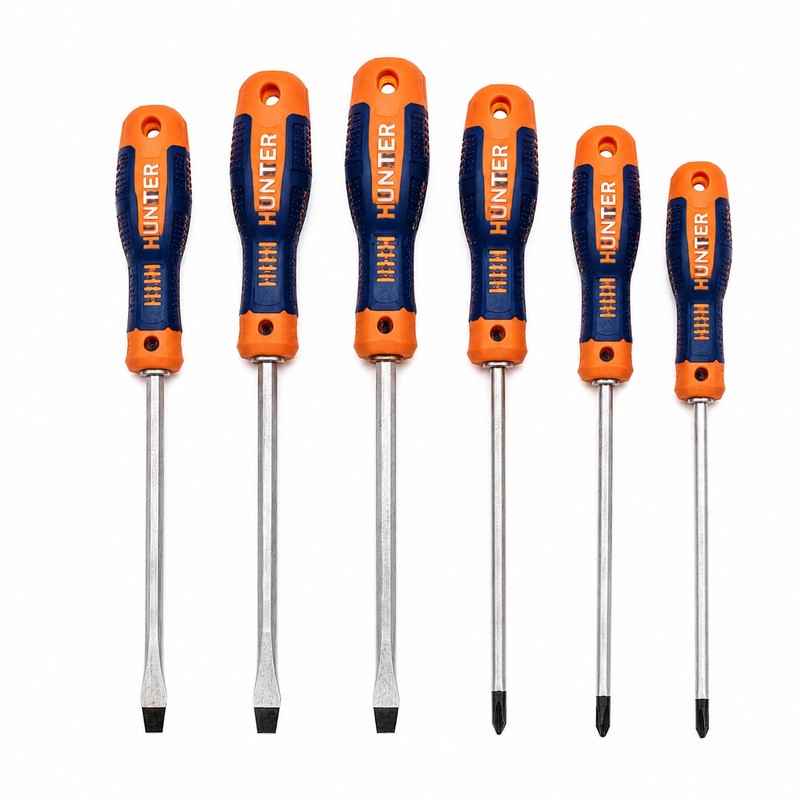 پیچ گوشتی ضربه خور هانتر مدل YP-06PCS
