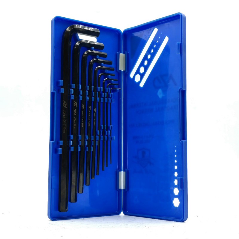 آچار آلن بلند ای زد دی مدل جعبه دار کد CR-V-9PCS مجموعه 9 عددی