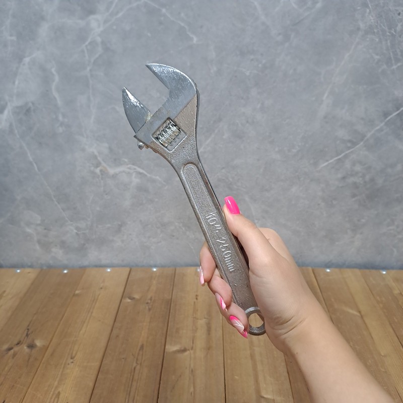 آچار فرانسه فرد مدل FORGED STEEL سایز 10 میلی متر