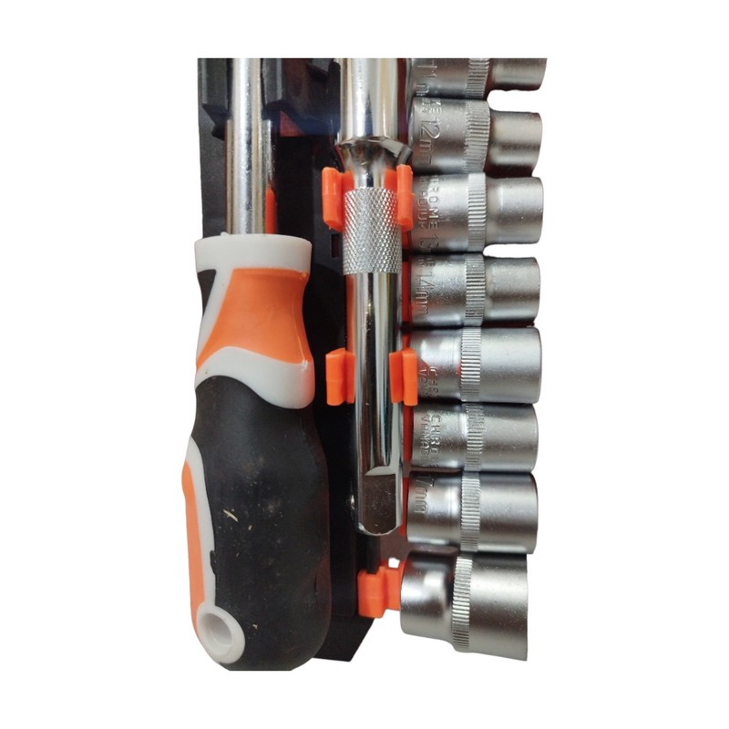 آچار بکس جغجغه ای تات تولز مدل CR-V-10 مجموعه 12 عددی