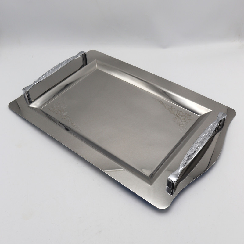 سینی طاووس مدل دسته دار کد YP-7