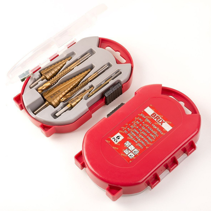 مته کاری و مته برش بریکس مدل AJ-BRIX-6PCS مجموعه 6 عددی