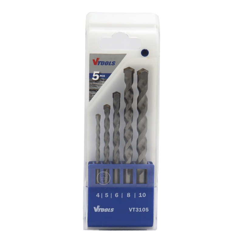 مته الماسه بتن وی تولز مدل YP-SIMAN-05 سایز 4 10 میلی متر مجموعه 5 عددی