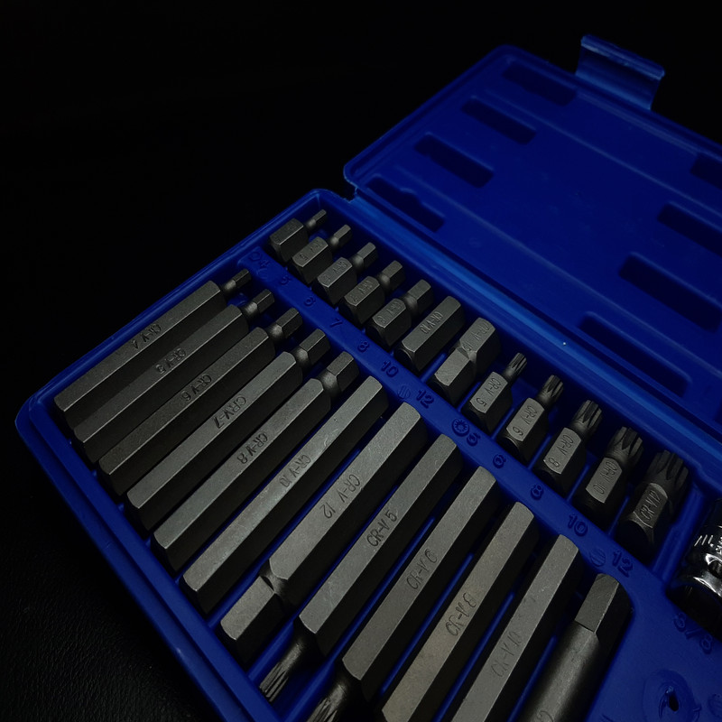آچار بیت ستاره ای و آلن مدل GH-40-12 مجموعه 40 عددی