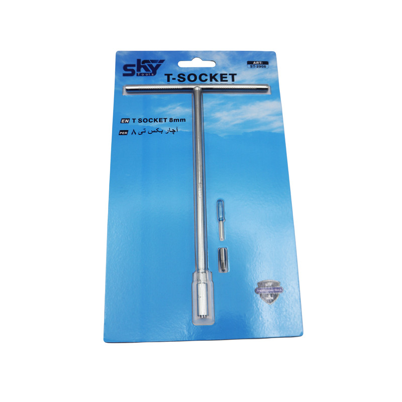 آچار بکس تی اسکای مدل YP-ST-2908 سایز 8 میلی متر