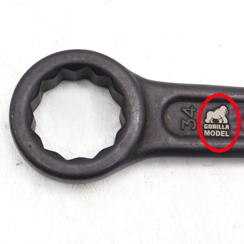 آچار رینگی چکشی مدل گوریلا کد YP-CHAKOSHI-34MM سایز 34 میلیمتر