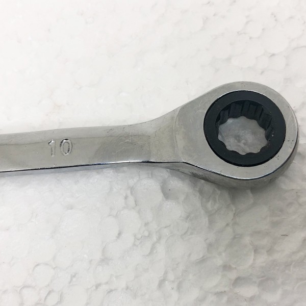 آچار یکسرتخت و یکسر رینگی جغجغه ای کد CR-V0010 سایز 10 میلیمتر