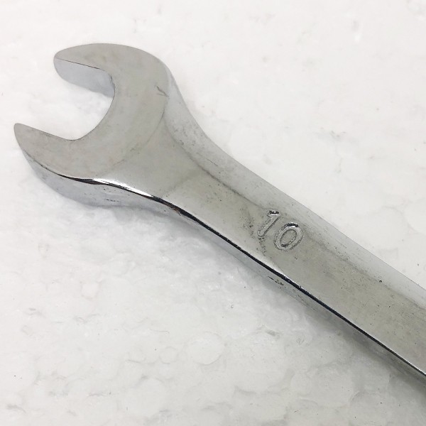 آچار یکسرتخت و یکسر رینگی جغجغه ای کد CR-V0010 سایز 10 میلیمتر