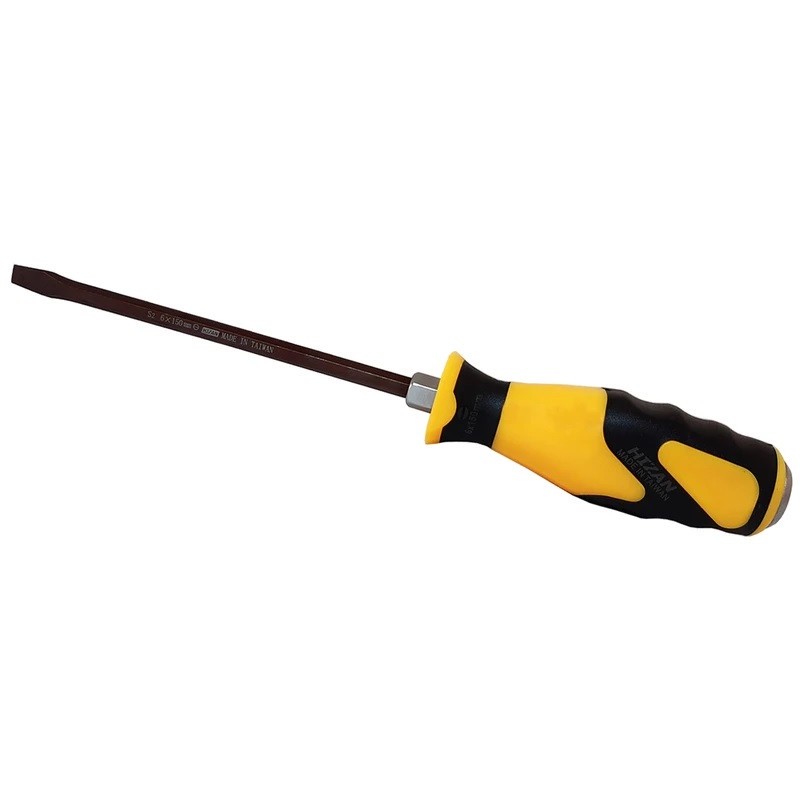 پیچ گوشتی دوسو هیزان مدل ضربه خور کد YP-6 150MM سایز 25 سانتی متر