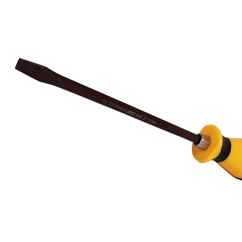 پیچ گوشتی دوسو هیزان مدل ضربه خور کد YP-6 150MM سایز 25 سانتی متر