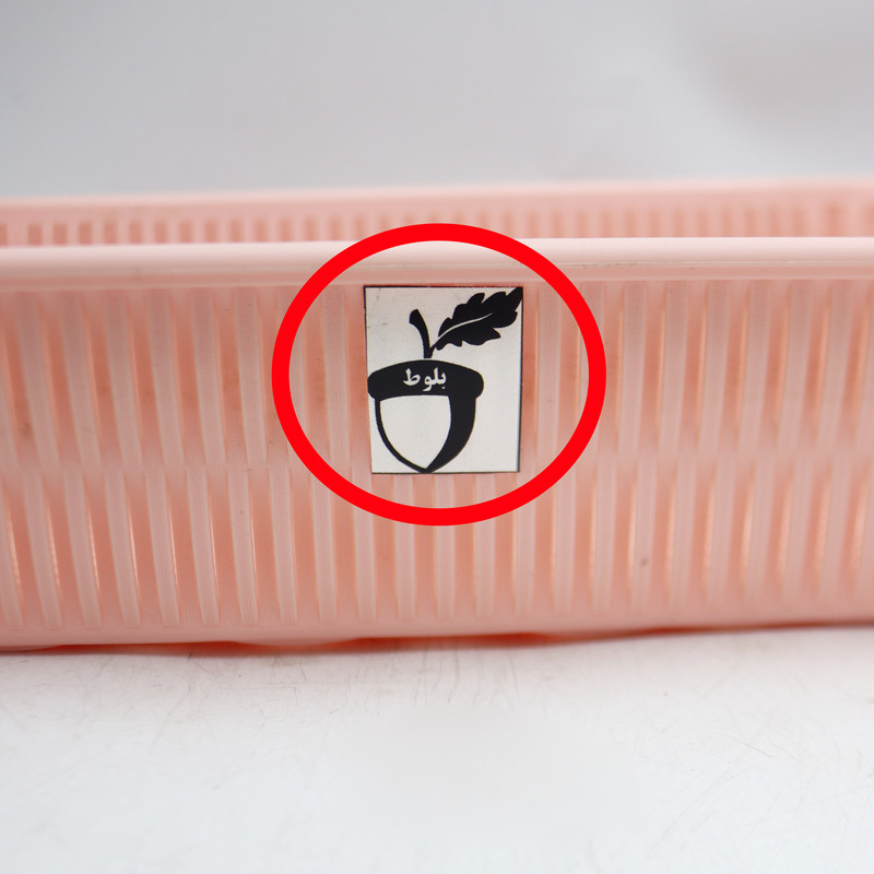 سبد آشپزخانه مدل بلوط طرح بامبو دسته استیل کد YPK-SIZE3-28CM