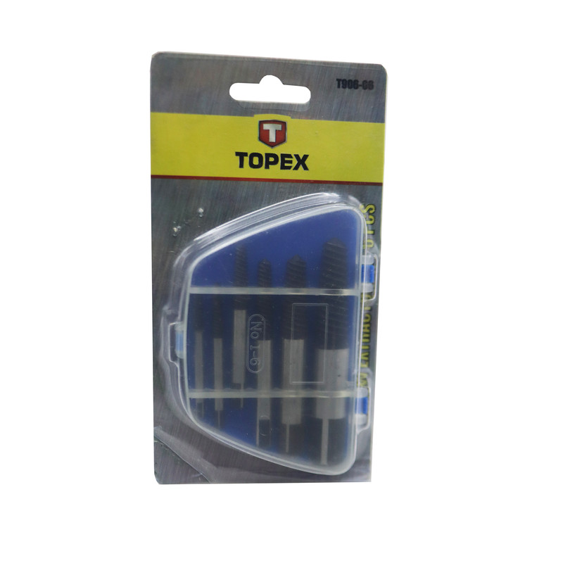 مته قلاویز چپ گرد تاپکس مدل YP-T906-06 مجموعه 6 عددی