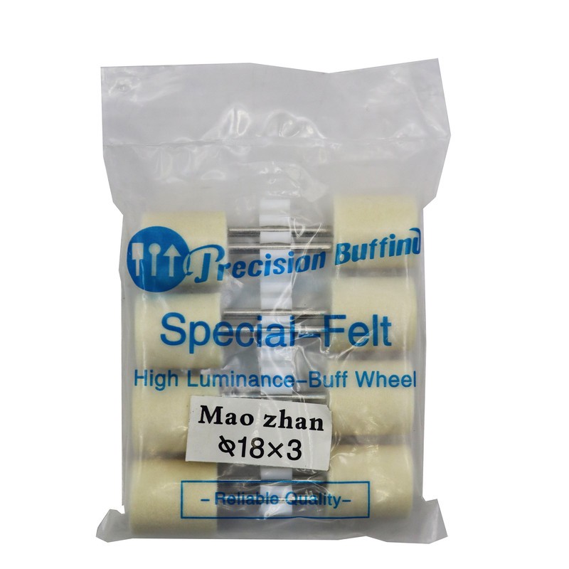نمد پولیش سر دریلی مدل YP-18 3MM مجموعه 8 عددی