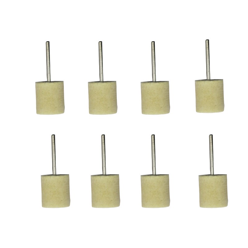 نمد پولیش سر دریلی مدل YP-18 3MM مجموعه 8 عددی