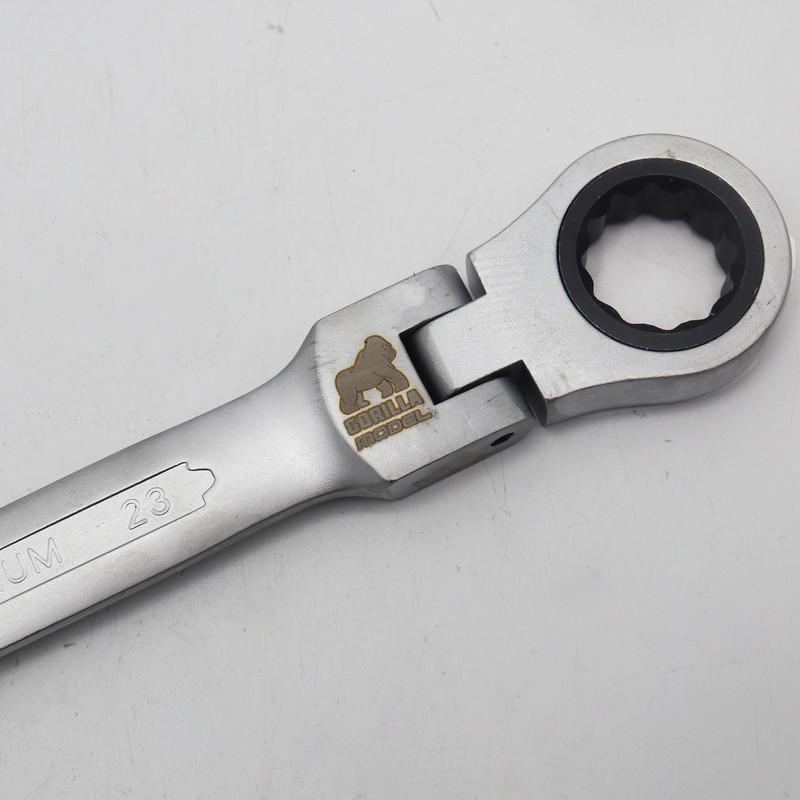 آچار یکسر تخت و یکسر رینگی جغجغه ای مدل گوریلا کد YP-TASHO-023MM سایز 23 میلیمتر