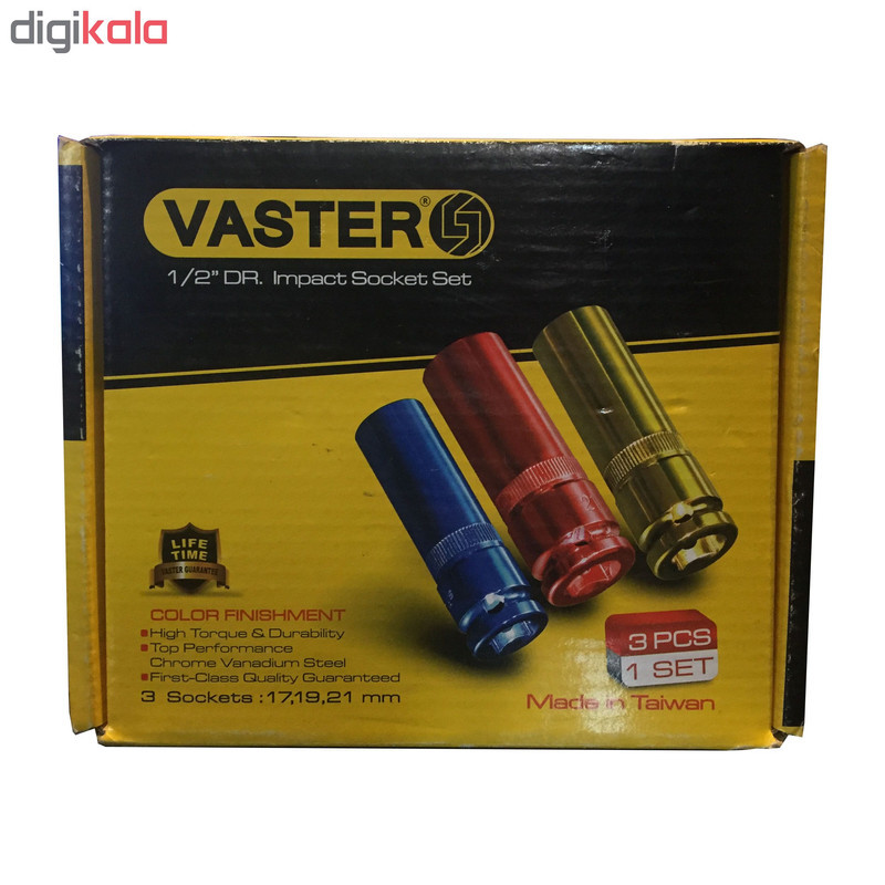 سری آچار بکس بلند واستر مدل VAS-10403 مجموعه 3 عددی
