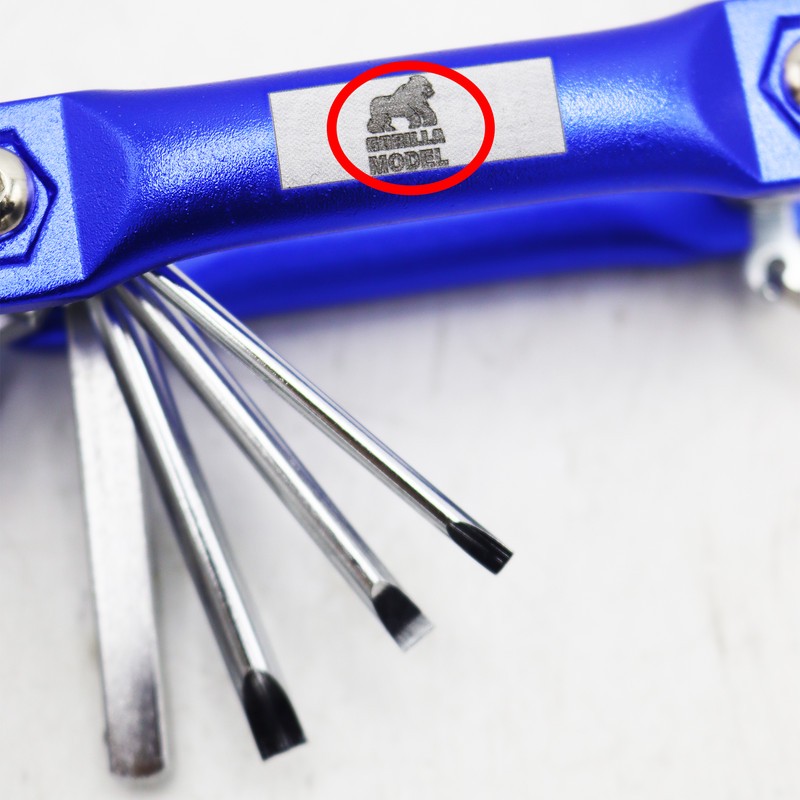 آچار آلن بکسی و پیچ گوشتی مشتی مدل گوریلا کد YPS-6-10MM مجموعه 12 عددی