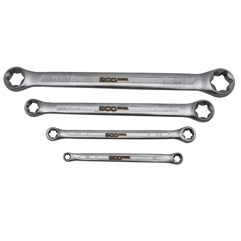 آچار دو سر رینگی مدل داگ کد YP-E06-E24MM مجموعه 4 عددی
