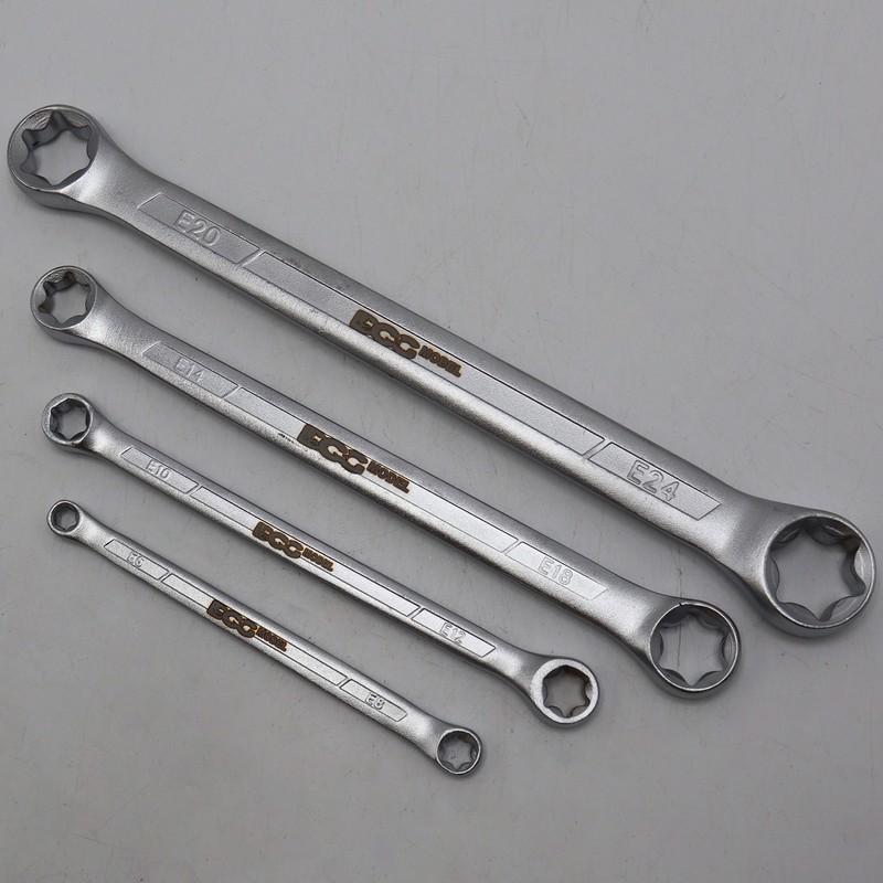 آچار دو سر رینگی مدل داگ کد YP-E06-E24MM مجموعه 4 عددی