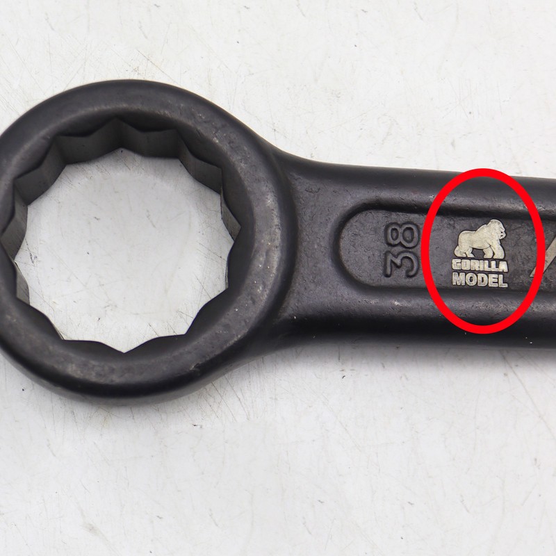 آچار رینگی چکشی مدل گوریلا کد YP-CHAKOSHI-038MM سایز 38 میلیمتر