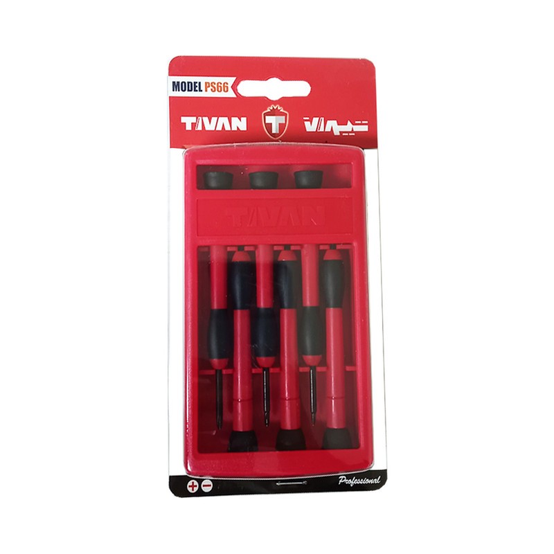 پیچ گوشتی ساعتی تیوان مدل RO - 02 مجموعه 6 عددی